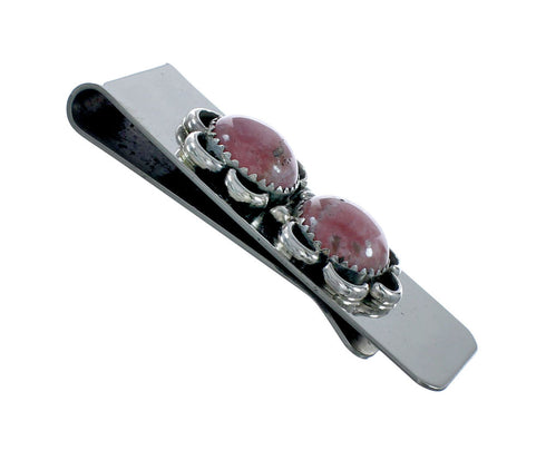 Navajo Rhodochrosite And Sterling Silver Money Clip X11267