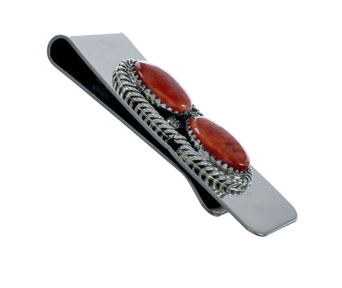 Genuine Navajo Sterling Silver Oyster Shell Money Clip X11268