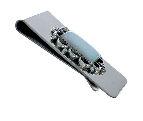 Native American Opal Sterling Silver Navajo Money Clip X11270