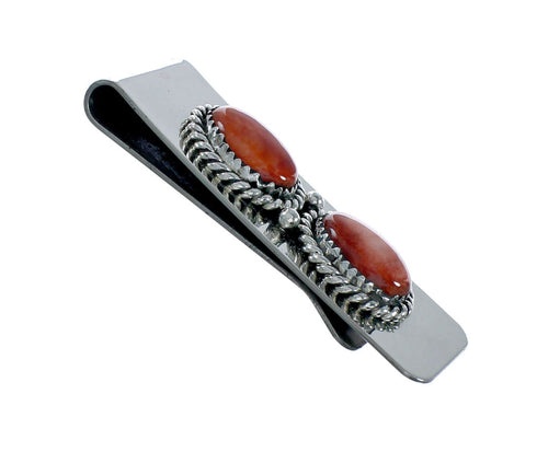 Genuine Navajo Sterling Silver Oyster Shell Money Clip X11280