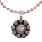 Native American Sterling Silver Rhodochrosite Bead Necklace X11322