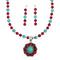 Native American Navajo Multicolor Sterling Silver Necklace Set X11358