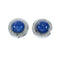 Native American Lapis Sterling Silver Navajo Post Earrings X11339