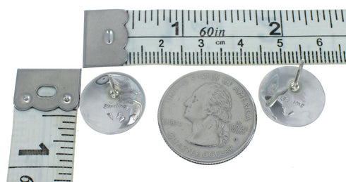 Native American Lapis Sterling Silver Navajo Post Earrings X11339