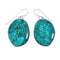 Navajo Turquoise Sterling Silver Hook Dangle Earrings X11346