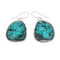 Navajo Turquoise Sterling Silver Hook Dangle Earrings X11348