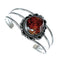 Genuine Navajo Amber Sterling Silver Cuff Bracelet X11313