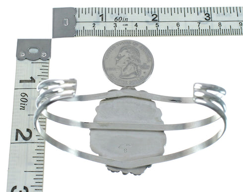 Genuine Navajo Amber Sterling Silver Cuff Bracelet X11313