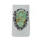 Genuine Turquoise And Sterling Silver Navajo Money Clip X11383