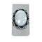 Mother Of Pearl Sterling Silver Navajo Money Clip X11387