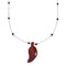 Native Red Jasper Sterling Silver Beaded Necklace X11436