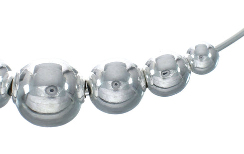 Sterling Silver Collar Bead Necklace X11433