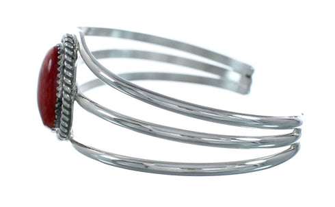 Native American Navajo Oyster Shell Sterling Silver Cuff Bracelet X11451