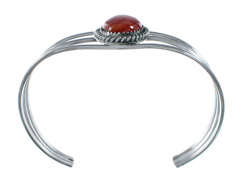 Native American Navajo Oyster Shell Sterling Silver Cuff Bracelet X11451