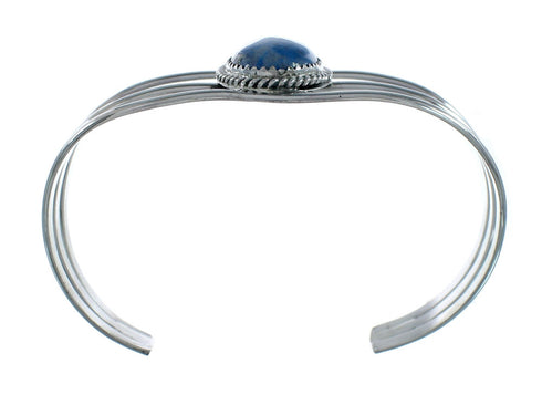 Denim Lapis Genuine Sterling Silver Native American Cuff Bracelet X11453