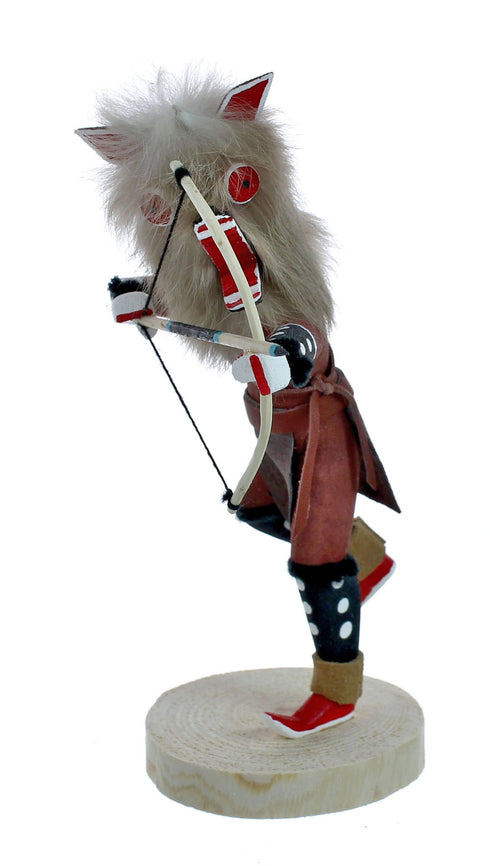 Native American Brown Wolf Kachina Doll NX11479