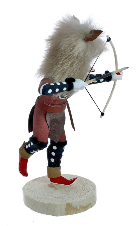 Native American Brown Wolf Kachina Doll NX11479
