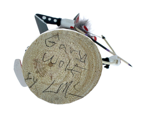 Native American Gray Wolf Kachina Doll NX11480