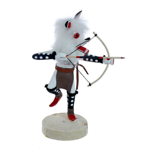 Navajo Native American White Wolf Kachina Doll NX11482