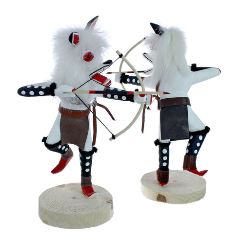 Navajo Native American White Wolf Kachina Doll NX11482