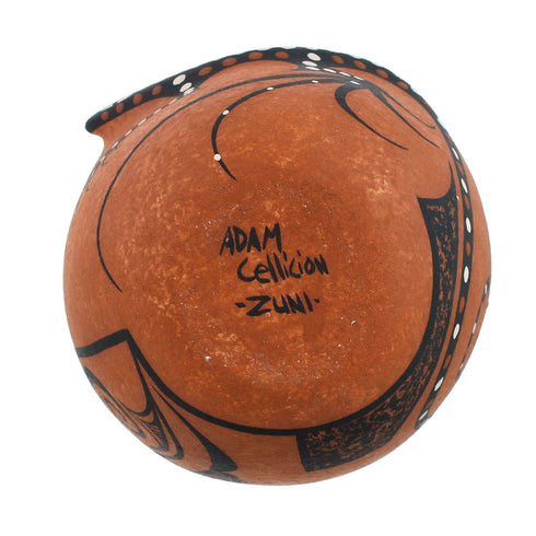 Zuni Indian Gecko Pottery Hand Crafted By Artist Lorenda Cellicion NN20019