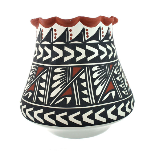 Native American Hand Crafted Acoma Pottery By Artist L. Vallo NN20027