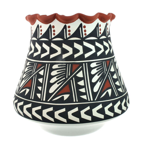 Native American Hand Crafted Acoma Pottery By Artist L. Vallo NN20027