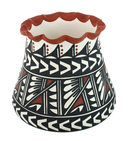 Native American Hand Crafted Acoma Pottery By Artist L. Vallo NN20027