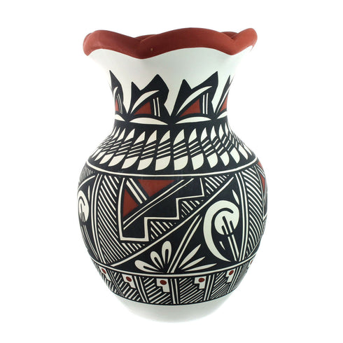 Native American Hand Crafted Acoma Pottery By Artist L. Vallo NN20029