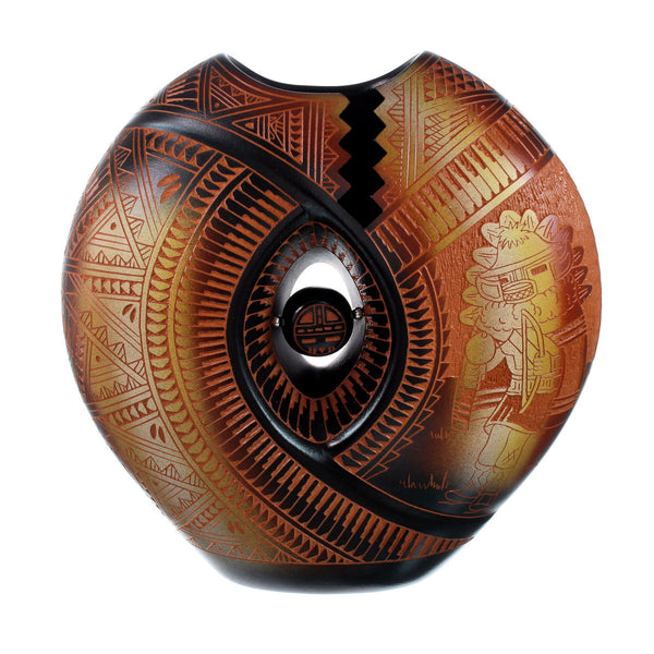 Navajo Indian Hand Crafted Pot By Artist Diane Aragon Laguna Pueblo NN20039