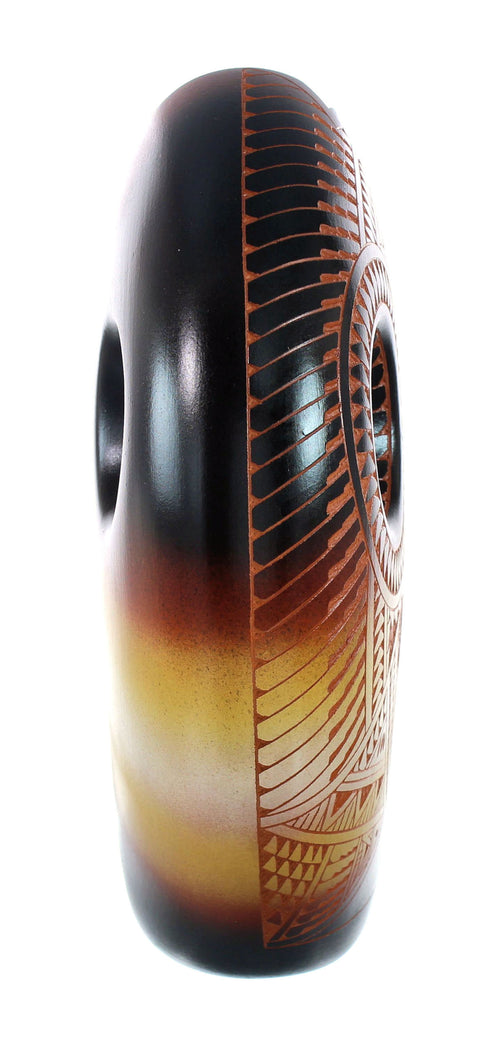 Navajo Indian Hand Crafted Pot By Artist Orion Aragon Laguna Pueblo NN20038