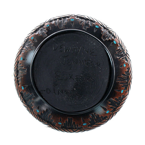 Navajo Indian Hand Crafted Pot By Artist Dewayne Eskeets NN20035