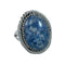 Denim Lapis Navajo Sterling Silver Ring Size 8 NN20112