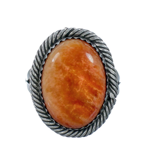 Oyster Shell Navajo Sterling Silver Ring Size 8-3/4 NN20096