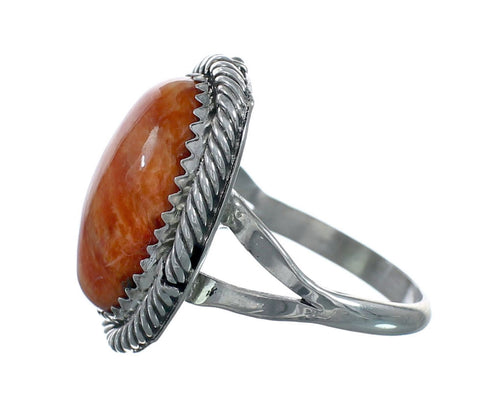 Oyster Shell Navajo Sterling Silver Ring Size 7 NN20100