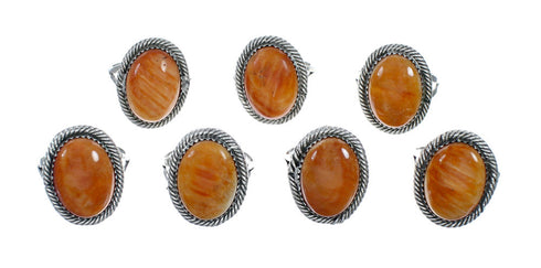 Oyster Shell Navajo Sterling Silver Ring Size 7-3/4 NN20099