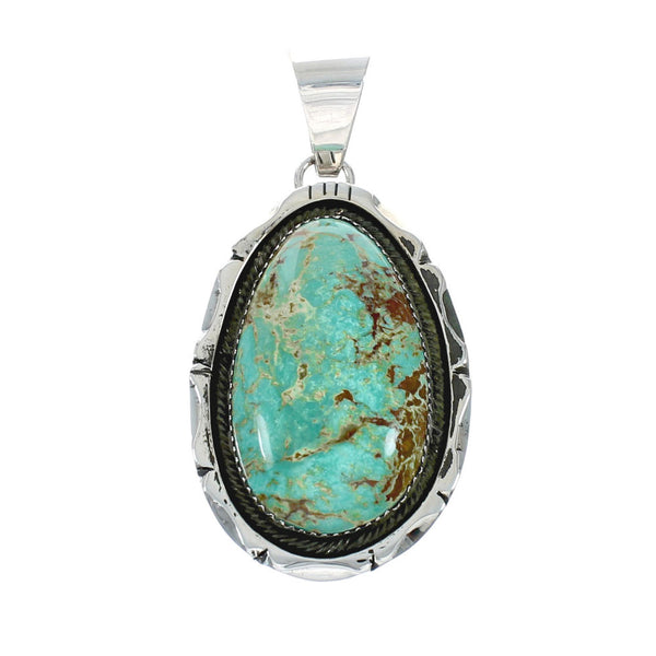 Navajo Native American Turquoise Sterling Silver Pendant NN20063