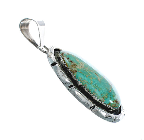Navajo Native American Turquoise Sterling Silver Pendant NN20063