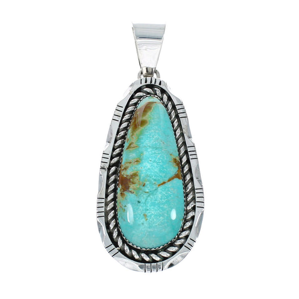 Navajo Native American Turquoise Sterling Silver Pendant NN20064