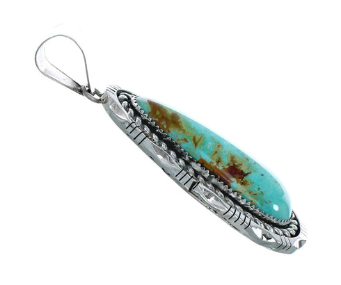 Navajo Native American Turquoise Sterling Silver Pendant NN20064