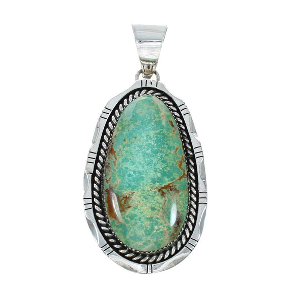 Navajo Native American Turquoise Sterling Silver Pendant NN20056