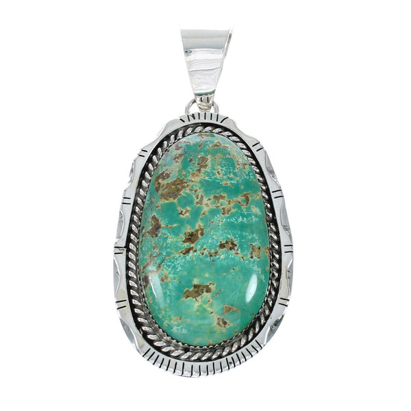 Navajo Native American Turquoise Sterling Silver Pendant NN20058