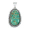 Navajo Native American Turquoise Sterling Silver Pendant NN20058