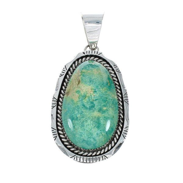 Navajo Native American Turquoise Sterling Silver Pendant NN20059