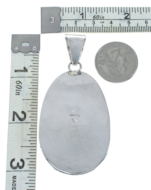 Navajo Native American Turquoise Sterling Silver Pendant NN20059
