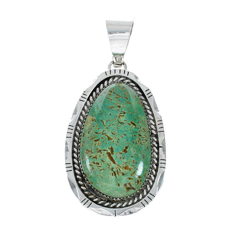 Navajo Native American Turquoise Sterling Silver Pendant NN20060
