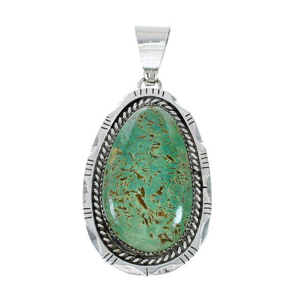 Navajo Native American Turquoise Sterling Silver Pendant NN20060