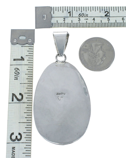 Navajo Native American Turquoise Sterling Silver Pendant NN20060