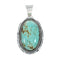 Navajo Native American Turquoise Sterling Silver Pendant NN20062