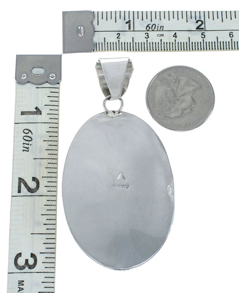 Navajo Native American Turquoise Sterling Silver Pendant NN20062